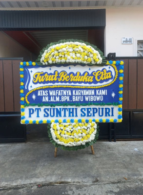 Papan Bunga Duka di Cibungbulang
